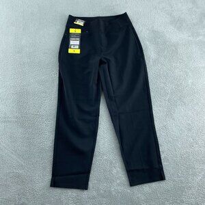 Kirkland Signature Womens Black Ankle Pants With Pockets S NWT 2220